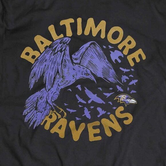 Baltimore Ravens The Raven Football Fan Mascot Team Graphic Support Tee 152 - Picture 2 of 5